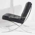 Knoll Barcelona kožna lounge stolica reprodukcija